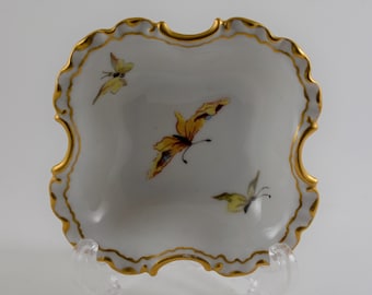 Rosenthal Monbijou Bávara Baratija / Plato de menta con mariposas