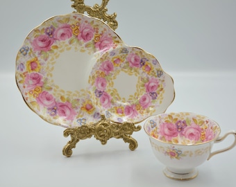 Royal Albert "Serena" Tennis Set - Teacup with Snack Plate