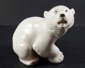 Lomonosov Polar Bear Cub Figurine