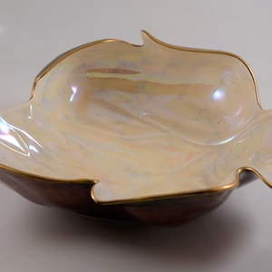 Carlton Ware Rouge Royale Large Leaf Dish