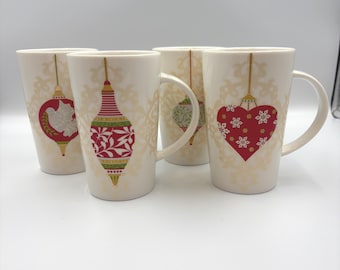 Maxwell Williams Bauble Ornament Mugs - Set of 4