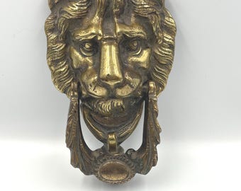 Brass Lion Door Knocker