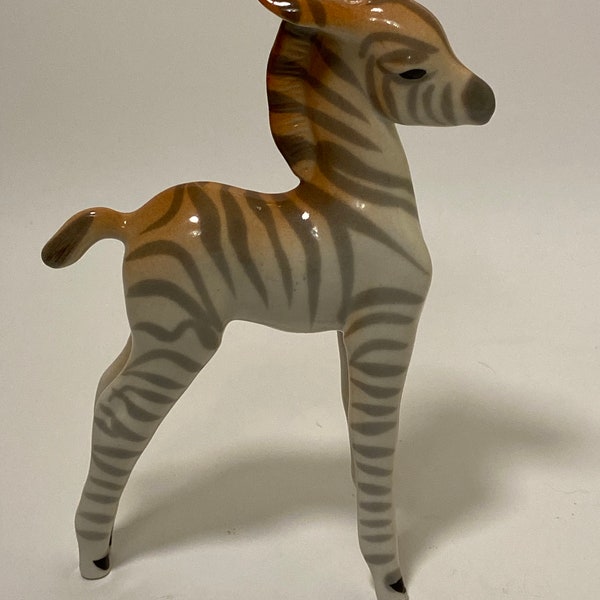 Porcelain Zebra Figurine Etsy