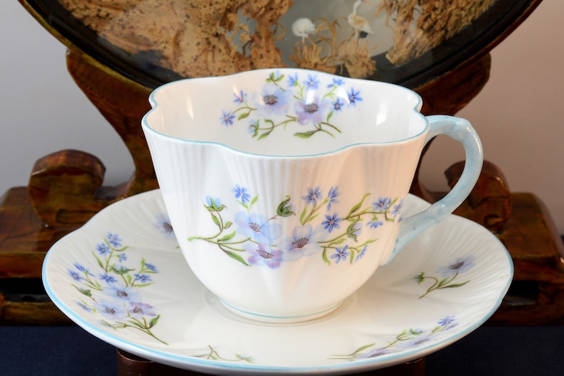 Shelley Blue Rock Teacup