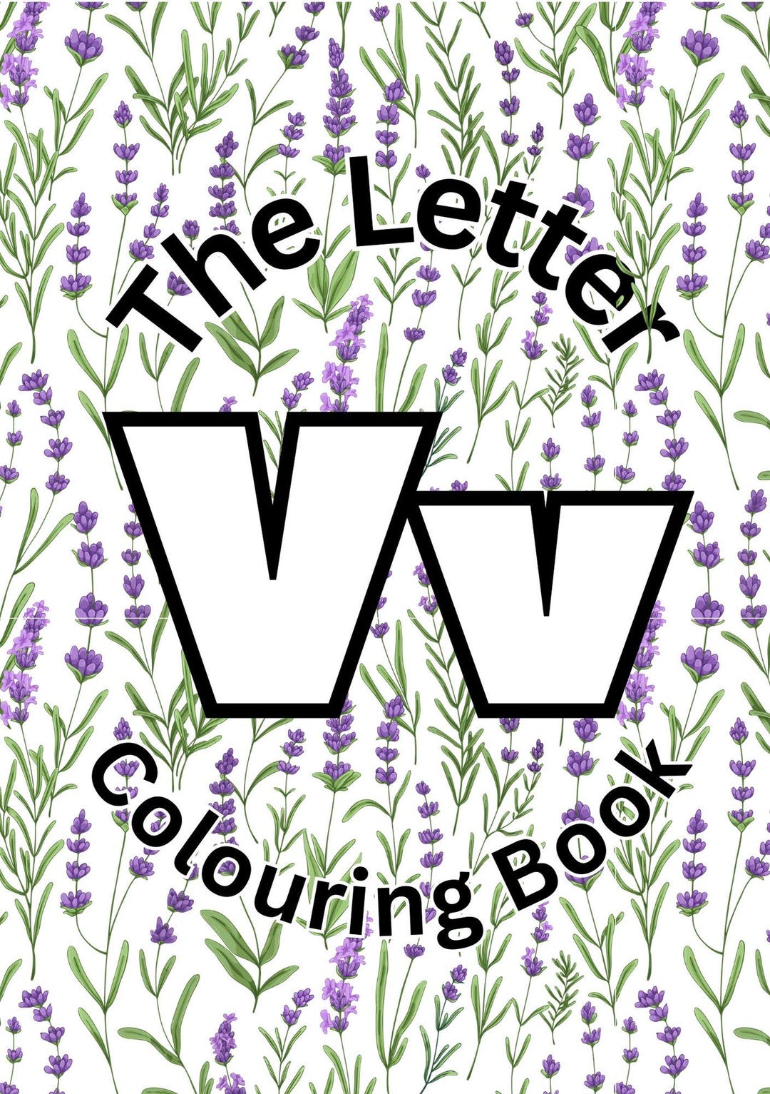 The Letter V Colouring Book - Etsy Canada