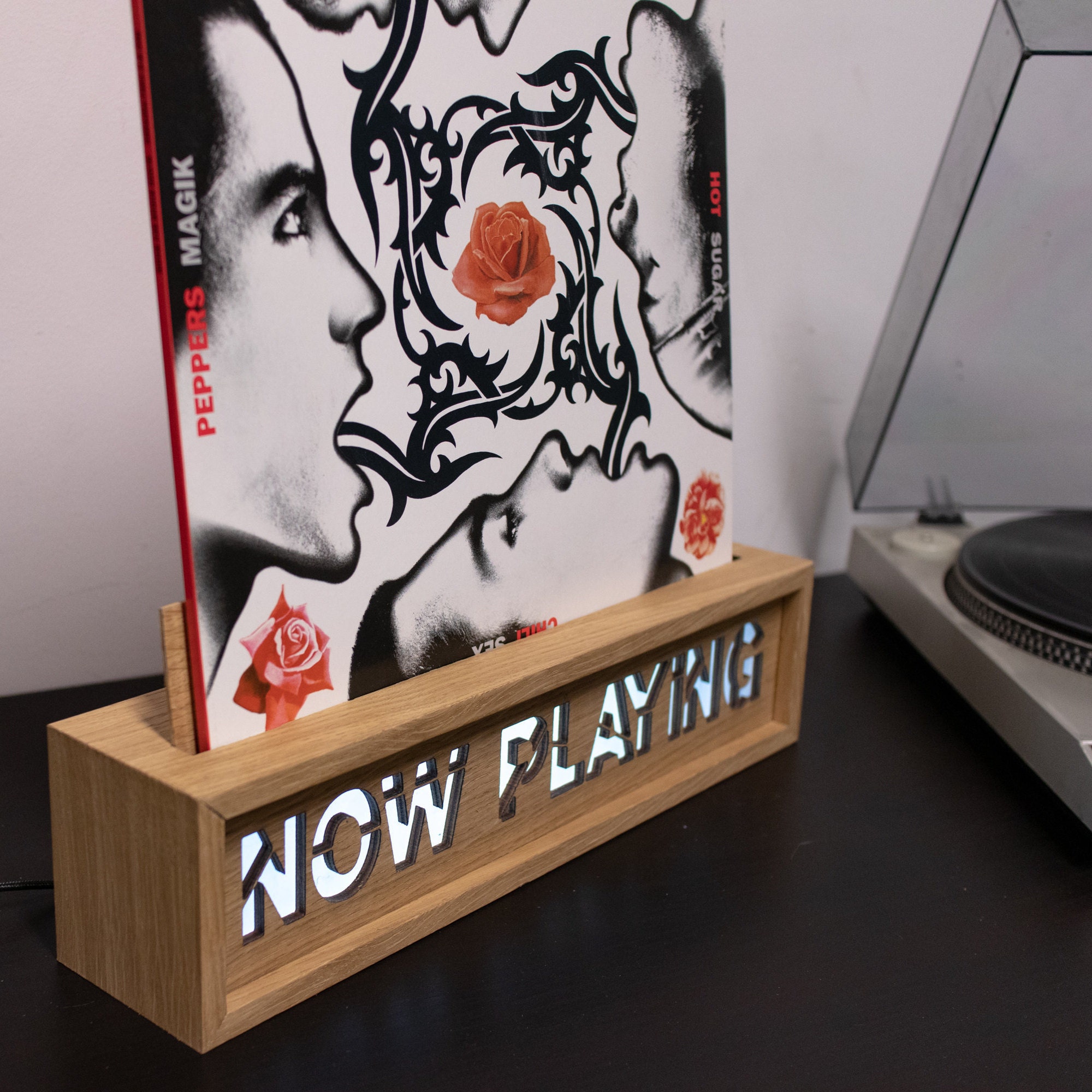 Vinyl Record Storage Now Playing Stand Etsy