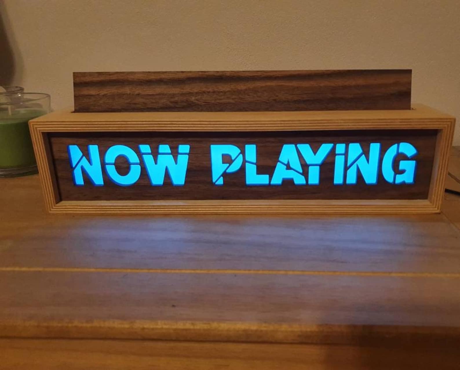 Now Playing Vinyl Record Stand walnut Vinyl Record Holder Etsy