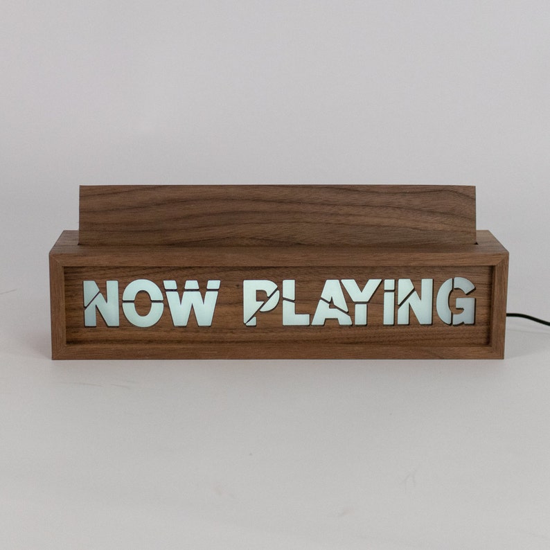 Now Playing Vinyl Record Stand Walnut Vinyl Record Holder Etsy