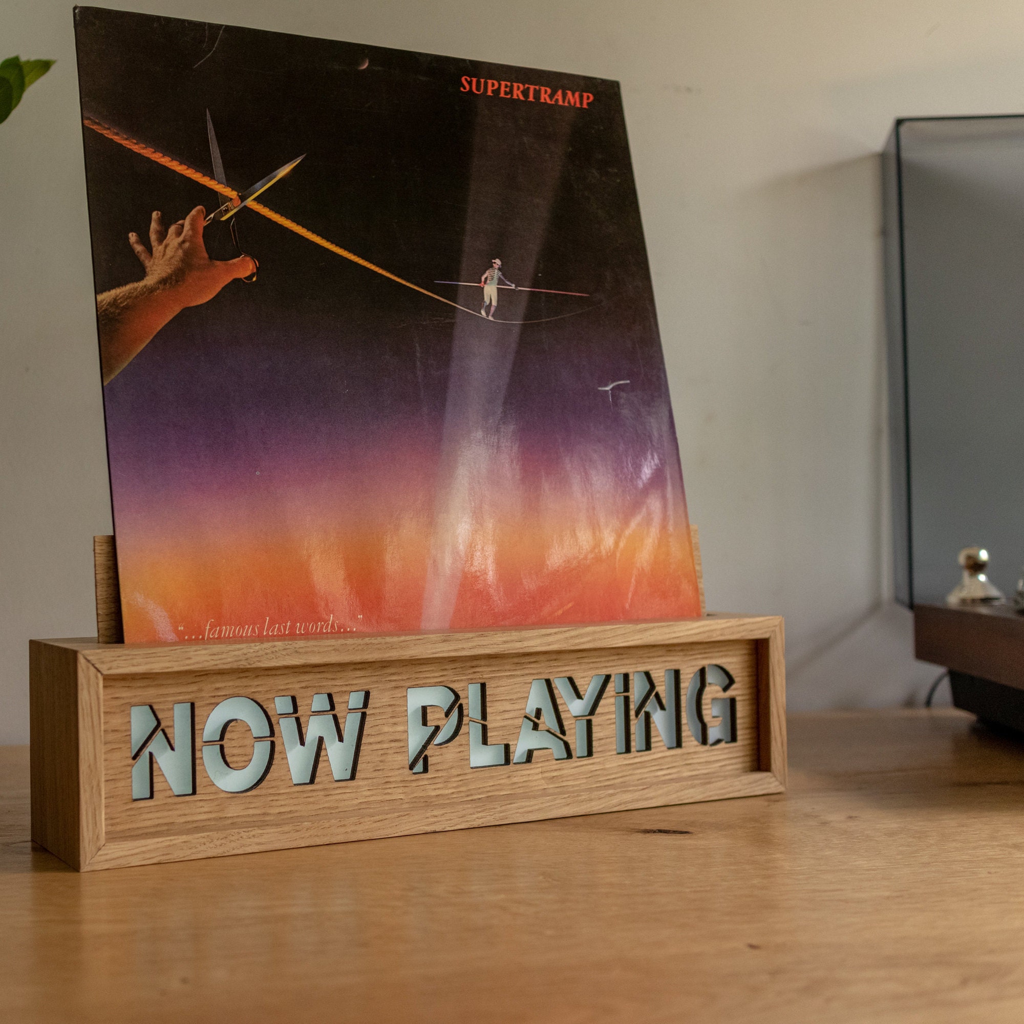 Now Playing Record Stand Vinyl Record Holder Now Playing | Etsy