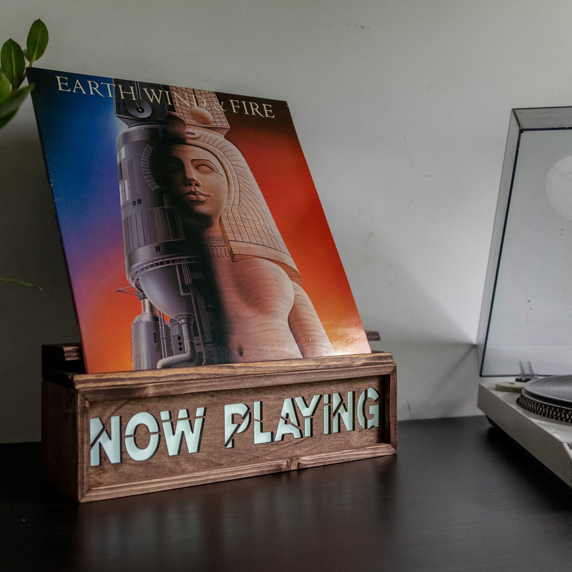Now Playing Record Stand Vinyl Record Holder Now Playing Etsy