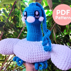 Fliegender Drache Fluffy Amigurumi Häkelanleitung