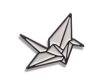 Origami Kranich Emaille Pin - Anstecknadel - Anstecknadel - Weiche Emaille - Tier - Natur - Einzigartiges Geschenk - Pingame - Hatpin