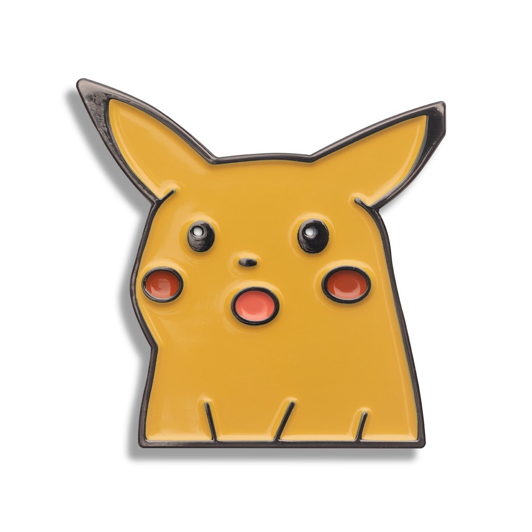 Surprised Pikachu Meme Acrylic Pin -  Hong Kong