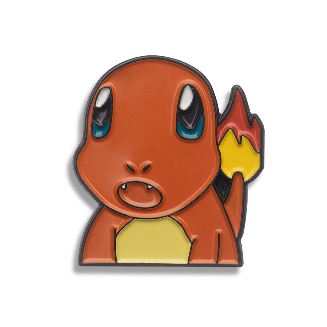 Surprised Charmander Pin Lapel Pin Soft Enamel Pingame Pokemon Pin ...