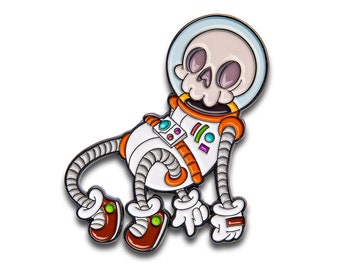 Dead Space Man Emaille Pin - Space Pin - Anstecknadel - Soft Emaille Pin - Astronaut Pin - Skeleton Pin - Geburtstagsgeschenk - Unikat Pin