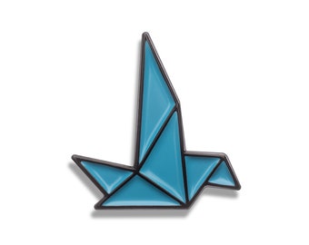 Origami Vogel Emaille Pin - Anstecknadel - Anstecknadel - Weiche Emaille - Tier - Natur - Einzigartiges Geschenk - Pingame - Hatpin