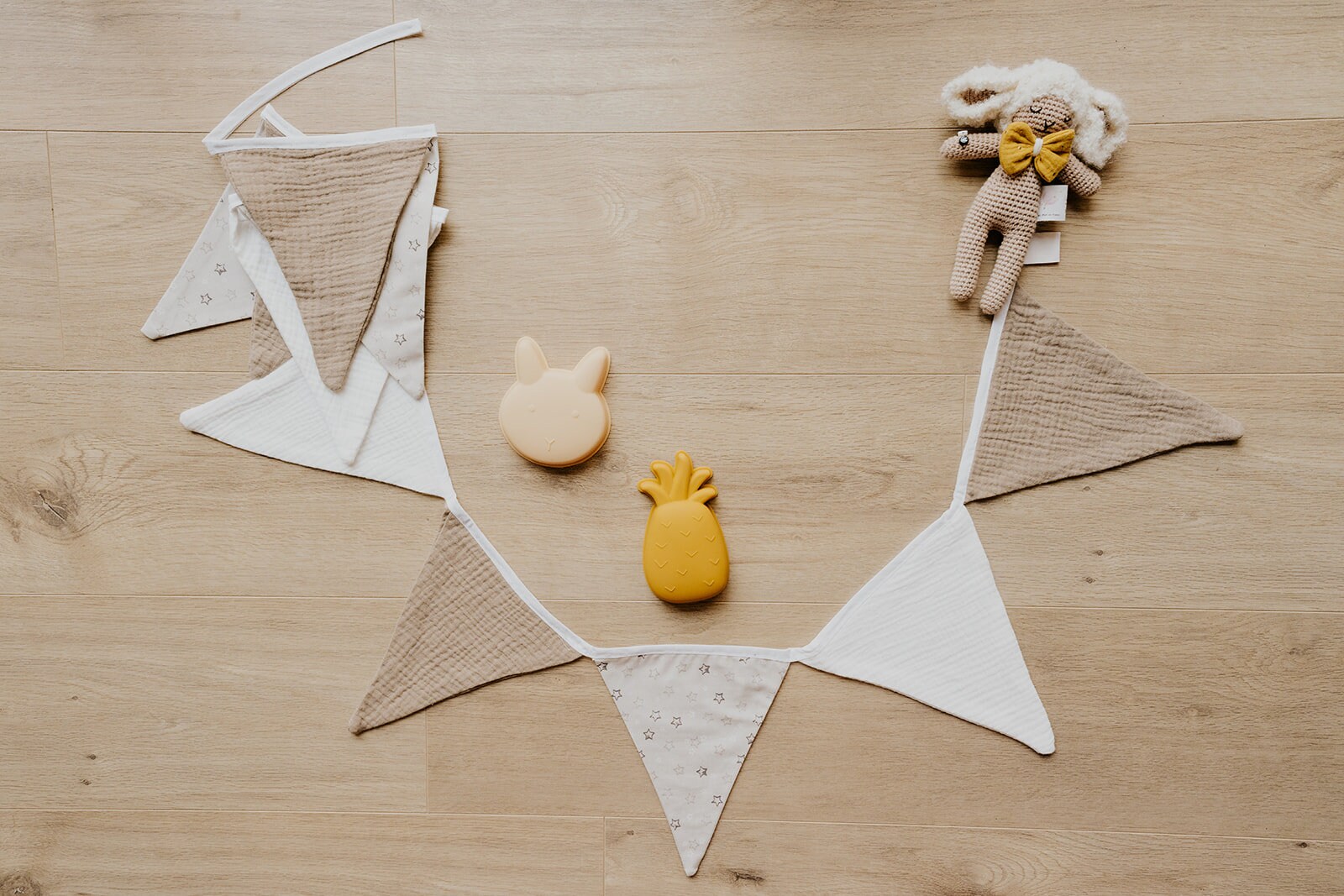 Bannière Prénom Taupe, Banderole Murale Montessori.