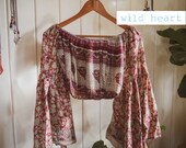 Boho Dreaming Off the Shoulder Top, Crop Top, Hippie Top, Boho Top, Boho Clothing, Bohemian Fashion