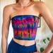 tie dye tube top | multiple colors | bandeau