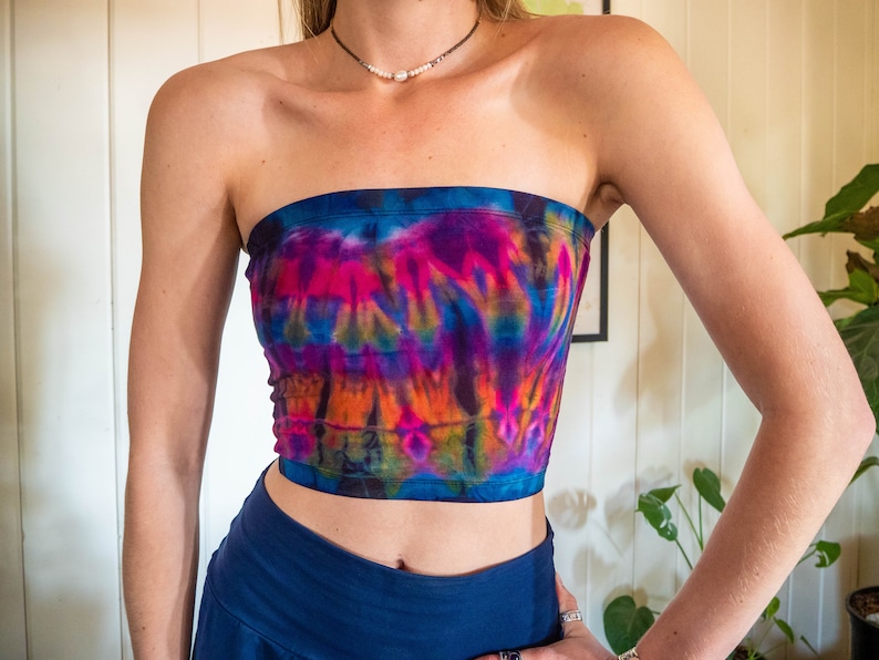 tie dye tube top | multiple colors | bandeau 