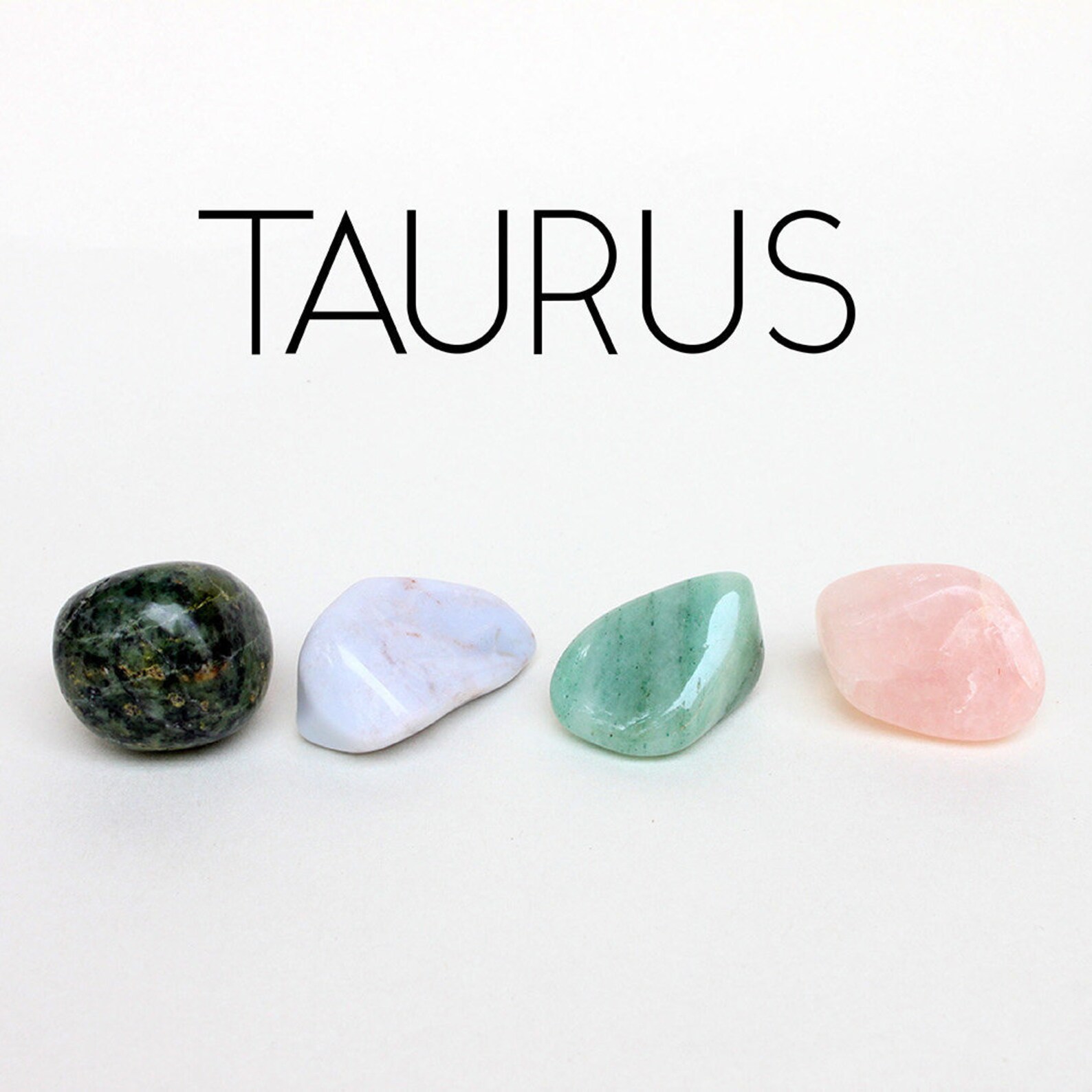 Taurus Stones Set Healing Stones Healing Crystals Set Taurus Etsy