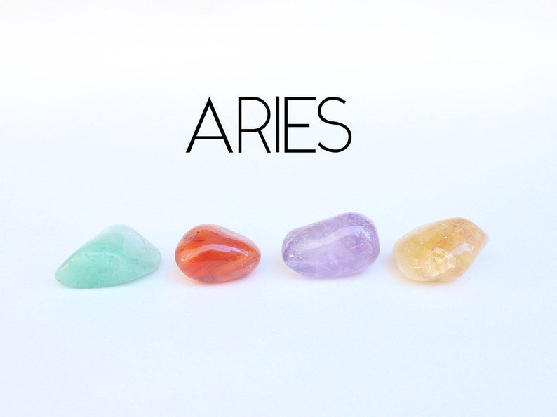 Aries Stones Set / Zodiac Healing Stones / Gemstones / Stones Etsy Aries Stones Set / Zodiac Healing Stones / Gemstones / Stones Etsy