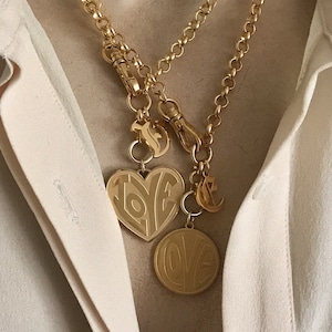 Personalized heart necklace