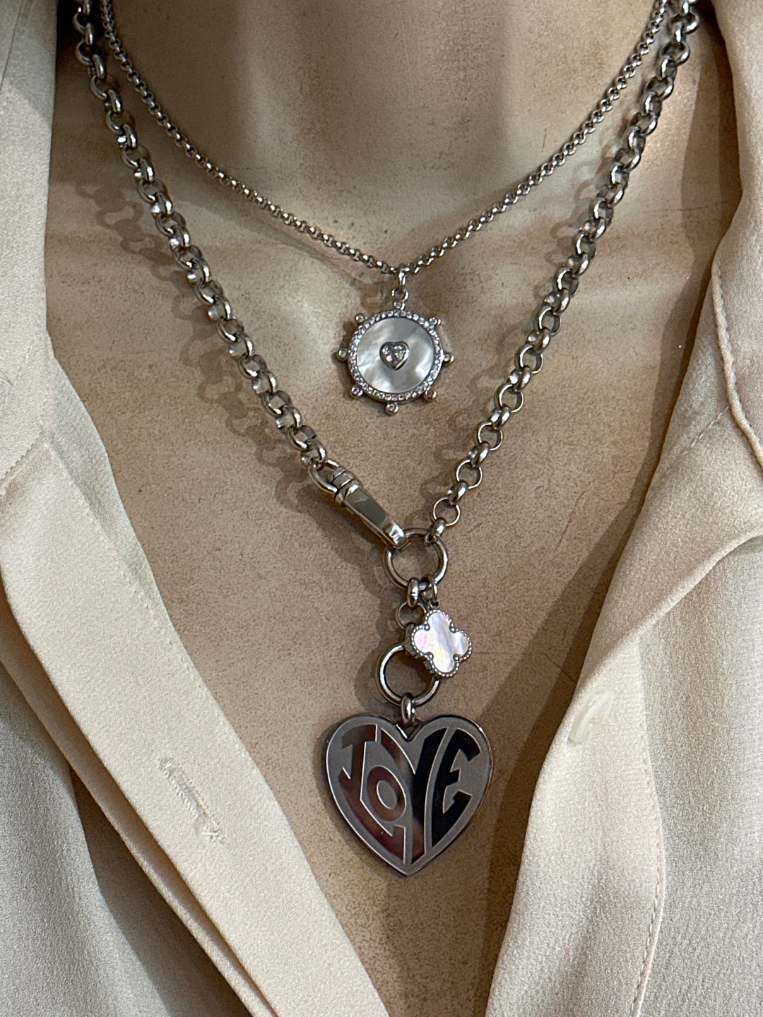 ★人氣★LOVE ME MONSTER★Pearl & Toggle Necklace LOVE ME MONSTER Necklace | Modalova