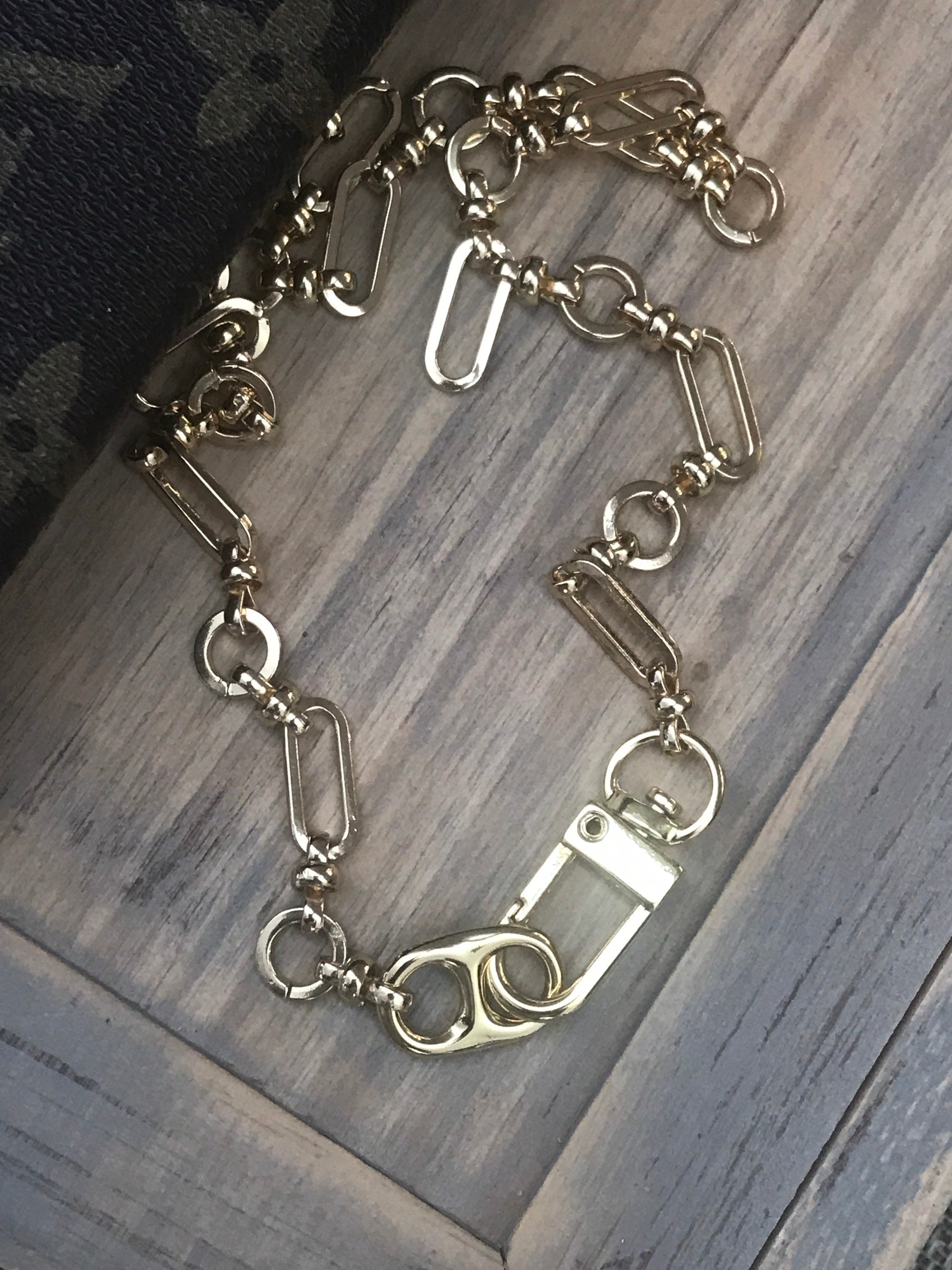 Gold chain and soda tab pendant necklace Etsy