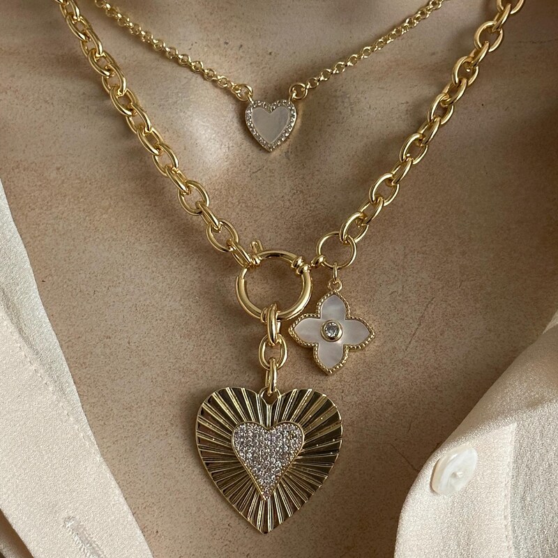 Lucky Heart Shell Pendant
