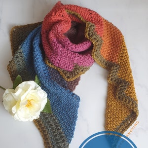 CROCHET PATTERN -  Dragon Tail Scarf, US Terms, Intermediate, Crochet Scarf, Advanced Beginner, 1 Skein Project, Lion Brand Mandala Yarn