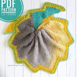 Crochet PATTERN - Dragon Wing Scarf, US Terms, Intermediate, Crochet Scarf, 1 Skein Project, Lion Brand Mandala DK #3 Yarn, easy pattern