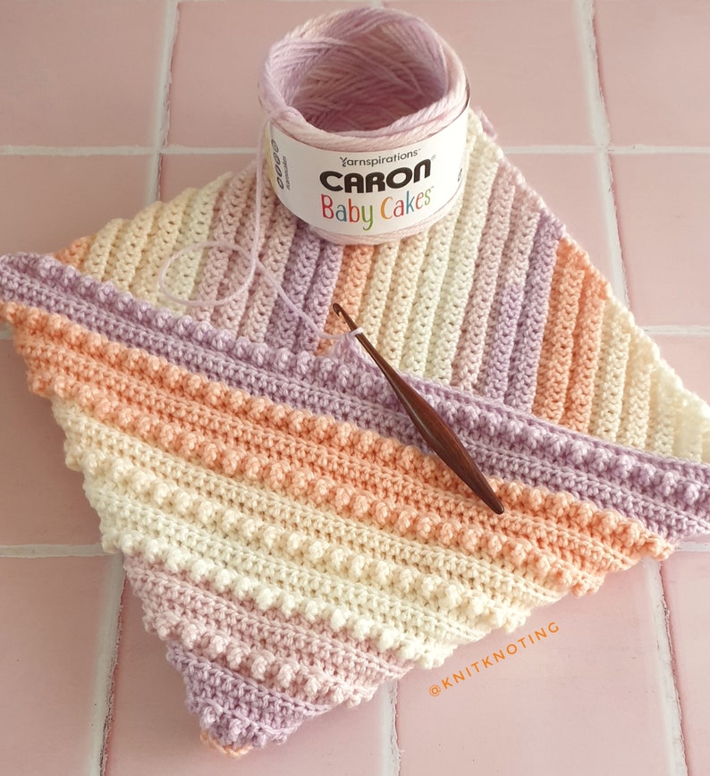 CROCHET PATTERN Flower Patch Baby Blanket US Terms Etsy