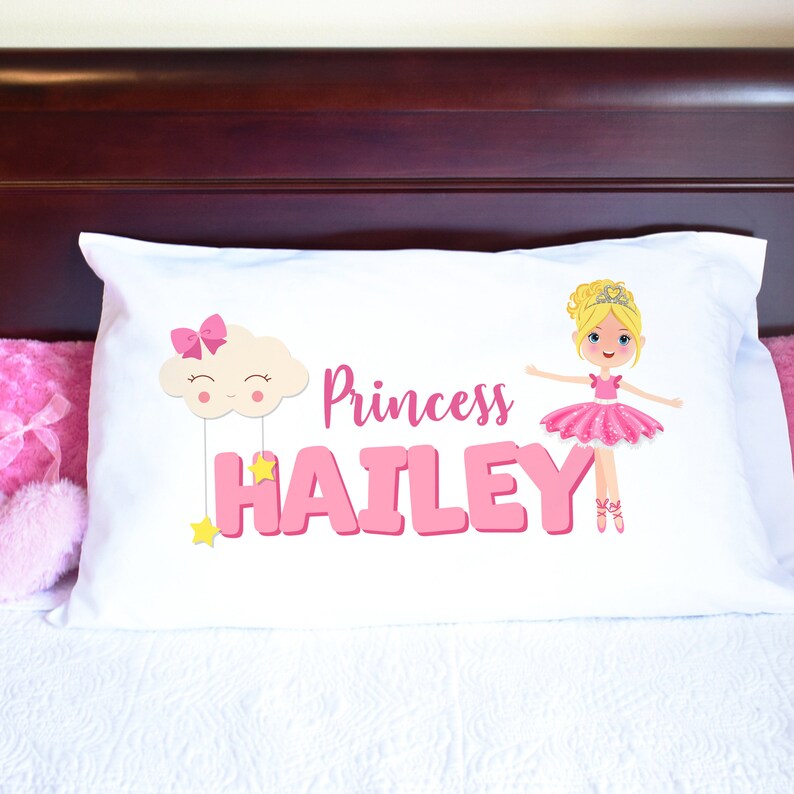 Personalized Ballerina Pillowcase Princess Pillow Sham Etsy