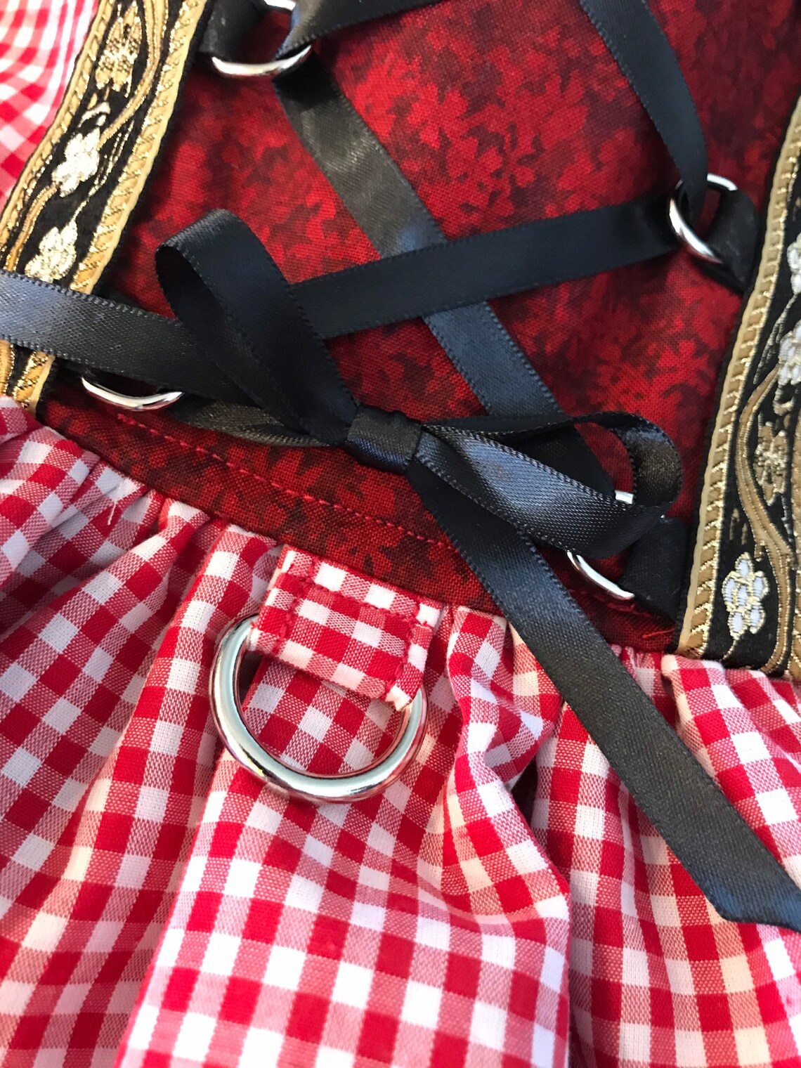 Dirndl Dress Cranberry Polka German Dog Dress | Etsy