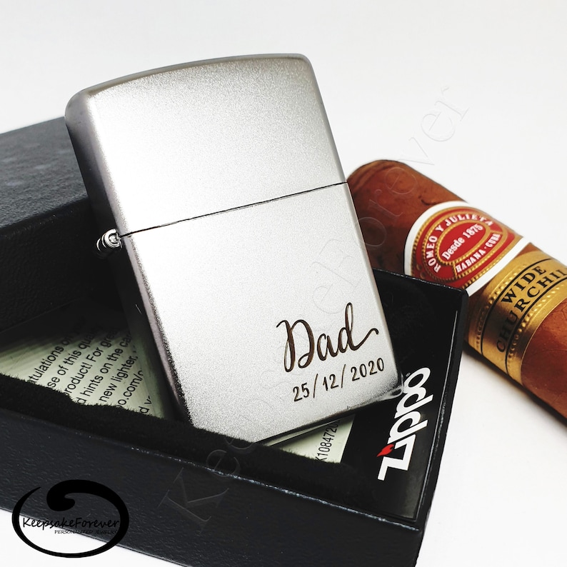 Custom Engraved Zippo Lighter Anniversary Christmas Gifts for Etsy UK
