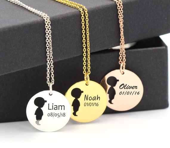 baby boy necklace for mom