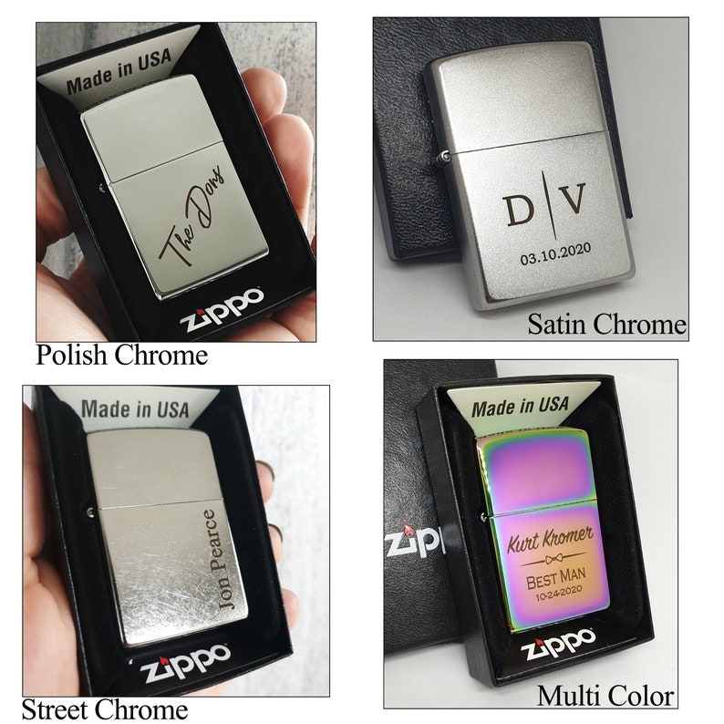 Custom Engraved Zippo Lighter Anniversary Christmas Gifts for Etsy UK