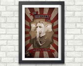 The Elephant Man - Freak Show & Circus Poster