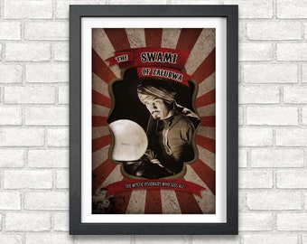 The Swami of Zalubwa - Freak Show & Circus Poster