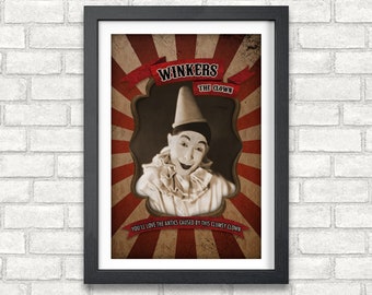 Winkers the Clown - Freak Show and Circus Posters