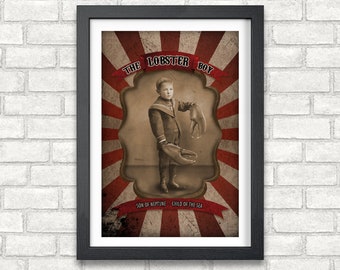 The Lobster Boy Freak Show & Crcus Poster