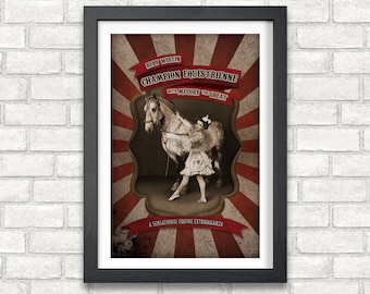 Ruby Westin - Champion Equestrienne - Freak Show & Circus Poster