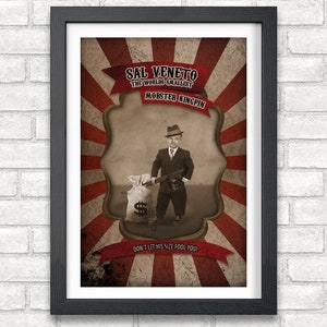 Sal Venento - The World&#39;s Smallest Mobster Kingpin - Freak Show & Circus Poster