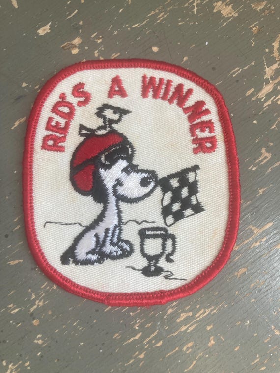 Vintage Snoopy Peanuts Racing Patch - image 1