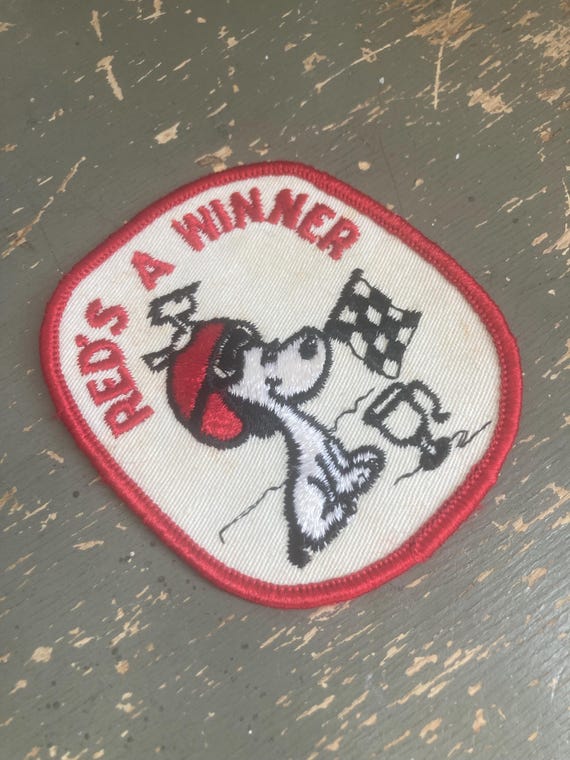 Vintage Snoopy Peanuts Racing Patch - image 2