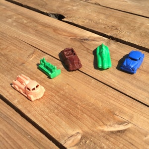 5 Vintage Plastic Toy Cars
