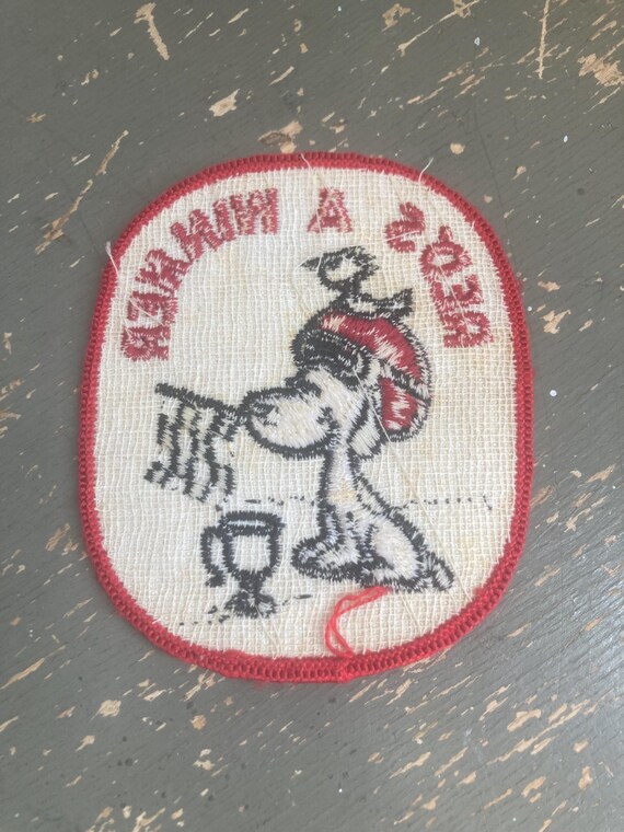Vintage Snoopy Peanuts Racing Patch - image 3