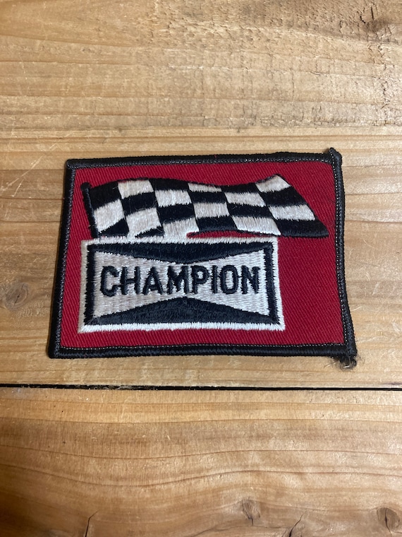 Vintage Champion Spark Plugs Patch