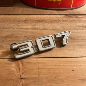 Vintage 1968-1972 Chevy Camaro Firebird 307 Emblem